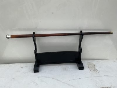 BRITISH MILITARY OFFICERS SWAGGER/WALKING STICK SWORD STICK. - Image 2