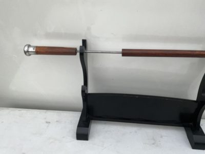 BRITISH MILITARY OFFICERS SWAGGER/WALKING STICK SWORD STICK. - Image 6