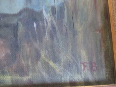 OILPAINTING DUTCH GIRL ON CANVAS  SIGNED F B    35 CM BY  23 CM CIRCA 1880   [FREE POST] - Image 10