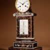 Beautiful And Rare French Pendule/Mantel Clock With Thermometer Circa 1870. - Image 2