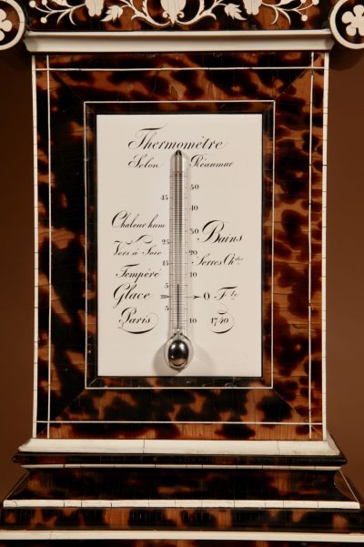 Beautiful And Rare French Pendule/Mantel Clock With Thermometer Circa 1870. - Image 4