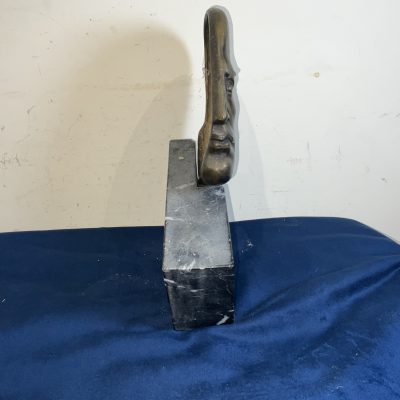 MUSSOLINI. BRONZE & MARBLE ART DECO - Image 5