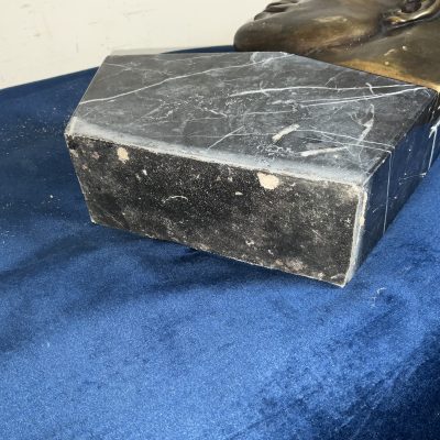 MUSSOLINI. BRONZE & MARBLE ART DECO - Image 6