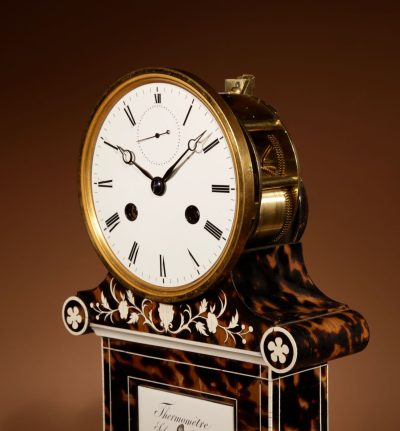 Beautiful And Rare French Pendule/Mantel Clock With Thermometer Circa 1870. - Image 15