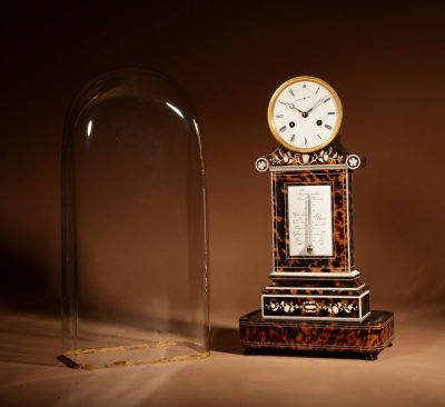 Beautiful And Rare French Pendule/Mantel Clock With Thermometer Circa 1870. - Image 18