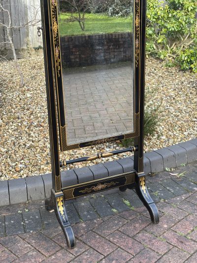 Late 19th Century Chinoiserie Cheval Mirror - Image 9