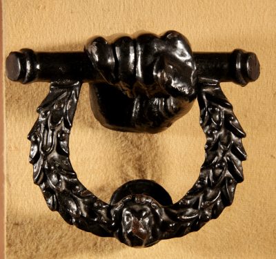 Victorian Cast Iron Complete Door Knocker Circa 1870 - Image 2