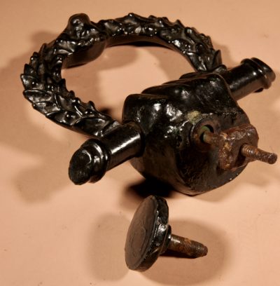 Victorian Cast Iron Complete Door Knocker Circa 1870 - Image 7