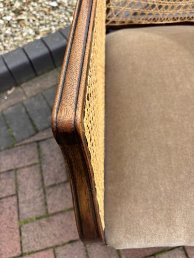 19th Century Mahogany Bergere Armchair - Image 8