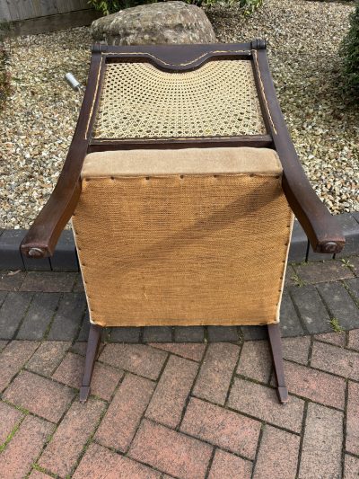 19th Century Mahogany Bergere Armchair - Image 4