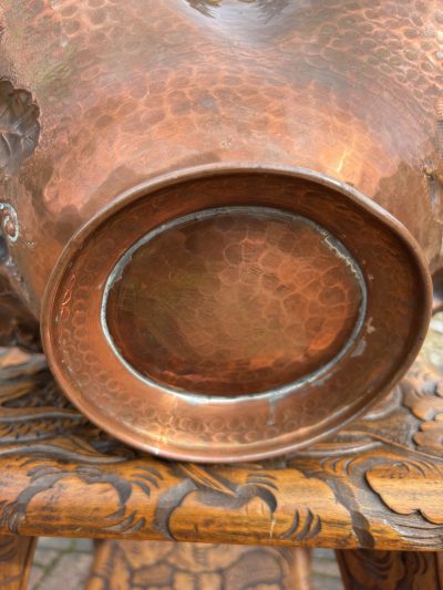 Arts & Crafts Hammered Copper Fruit Basket - Image 2