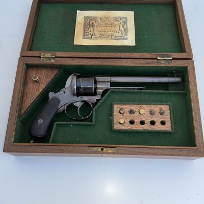 Boxed revolver pin fire English. - Image 14