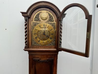 MAPPIN & WEBB LONDON LONG CASED OAK CLOCK - Image 7