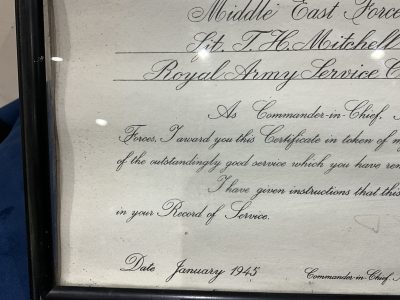 COMMENDATION FROM GENERAL COMMANDER IN CHIEF MIDDLE EAST 1944-6 - Image 5