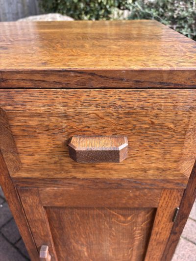 Cotswold School Arts & Crafts Oak Desk - Image 4