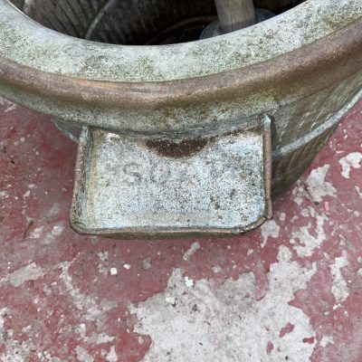 VICTORIAN DOLLY & WASHER GALVANISED TUB - Image 2