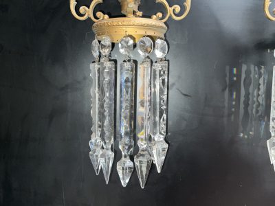 CHERUBS LUSTES GILTED WALL LAMPS - Image 5
