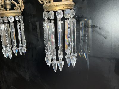 CHERUBS LUSTES GILTED WALL LAMPS - Image 6