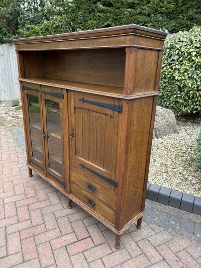 Arts & Crafts Bookcase Cupboard - Image 11