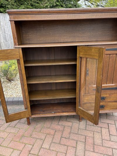 Arts & Crafts Bookcase Cupboard - Image 9
