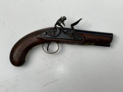 A Rare Flintlock Overcoat Pistol For An Inspector Of Mail Coaches - Image 12