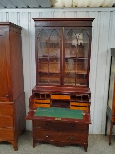 Antique Georgian Secretaire Bookcase - Image 2