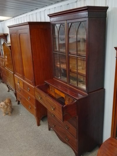 Antique Georgian Secretaire Bookcase - Image 3