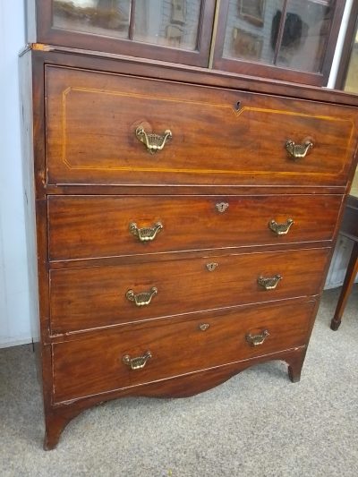 Antique Georgian Secretaire Bookcase - Image 9
