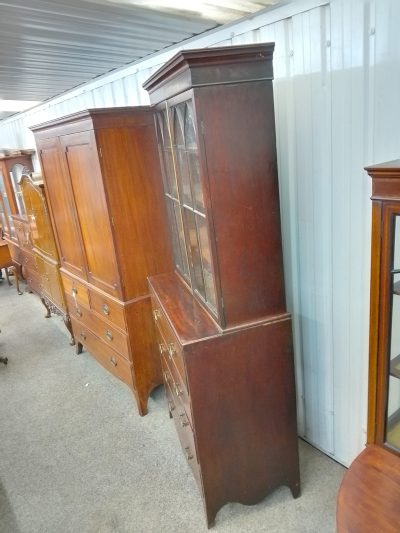 Antique Georgian Secretaire Bookcase - Image 11