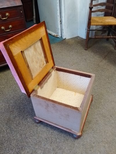 Antique Victorian Ottoman Box Stool - Image 5