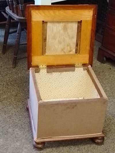Antique Victorian Ottoman Box Stool - Image 7