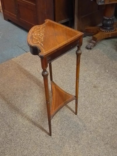 Good Edwardian Rosewood Corner Table - Image 4