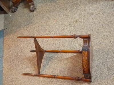 Good Edwardian Rosewood Corner Table - Image 6