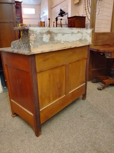 Good Antique Marble Top Chest of Drawers - Image 5