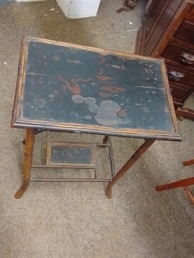 Small Antique Victorian Bamboo Table - Image 3
