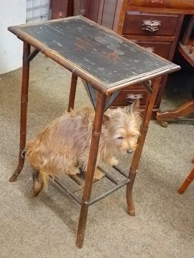 Small Antique Victorian Bamboo Table - Image 8