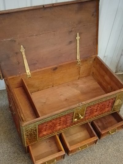 Antique Zanzibar Box Chest - Image 3