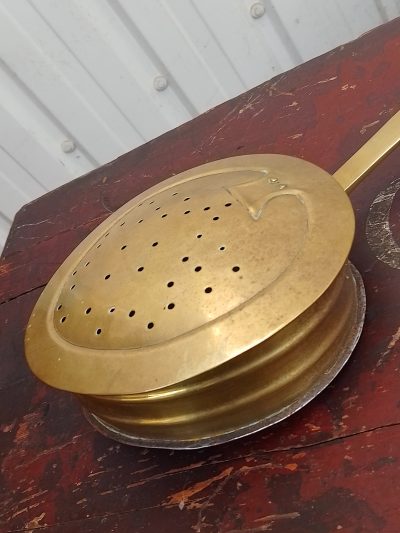 Antique Brass Chestnut Roaster - Image 6