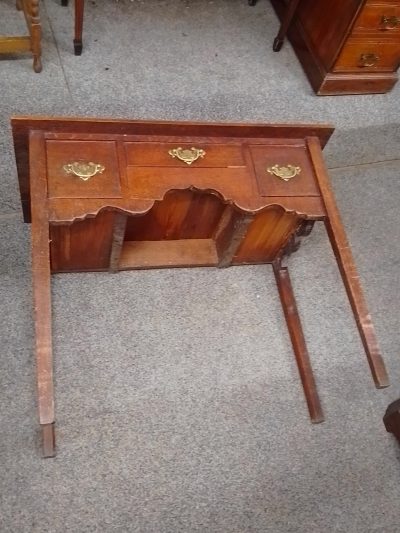 Antique Georgian Oak Lowboy Table - Image 3