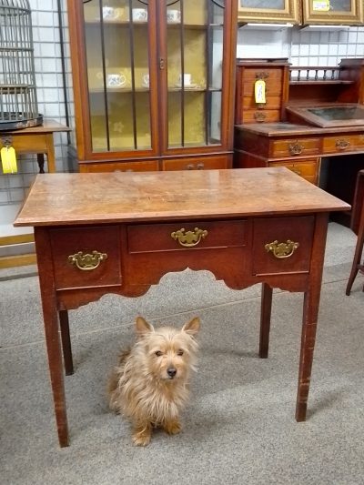 Antique Georgian Oak Lowboy Table - Image 5