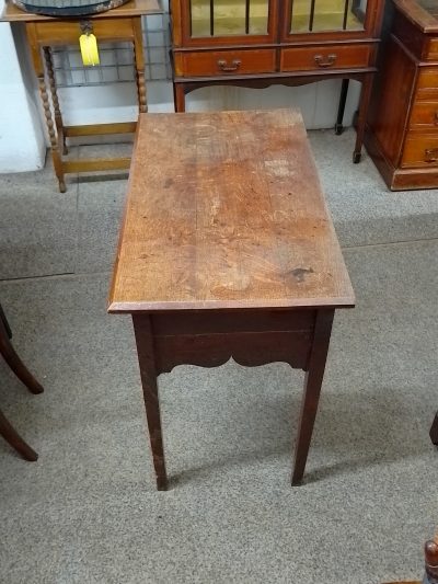 Antique Georgian Oak Lowboy Table - Image 7