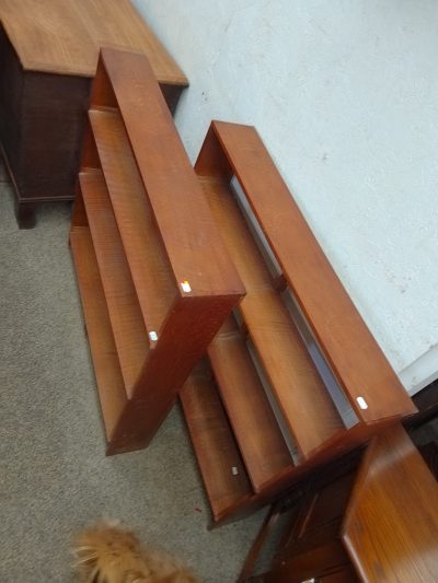 Antique Pair of Heal's Style Bookcase Shelves - Image 5
