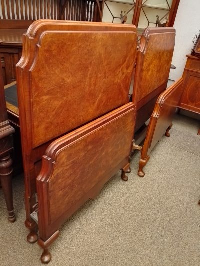 Antique Pair of Single Beds - Image 5
