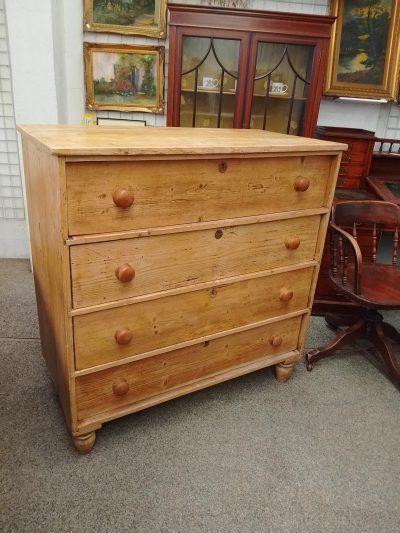 Victorian Pine Chest of Drawers - Image 6