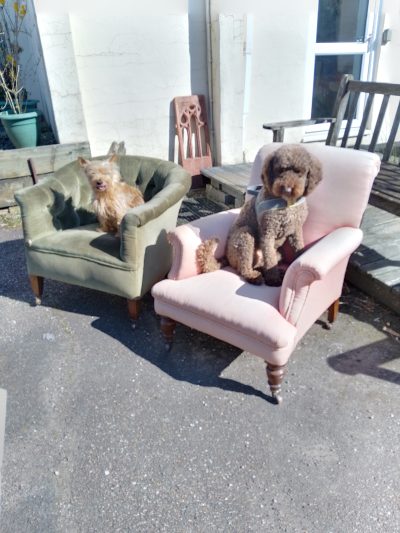 Antique Victorian Howard's Style Armchair - Image 5
