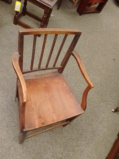 Antique Georgian Country Kitchen Armchair - Image 3