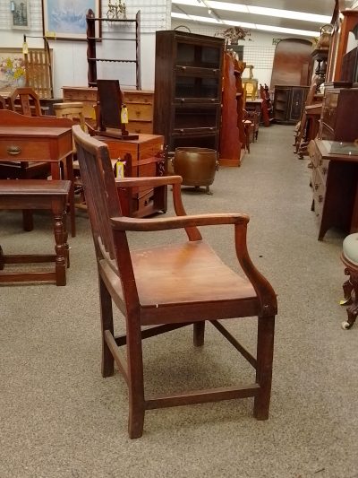 Antique Georgian Country Kitchen Armchair - Image 4