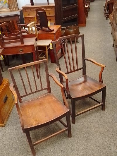 Antique Georgian Country Kitchen Armchair - Image 7