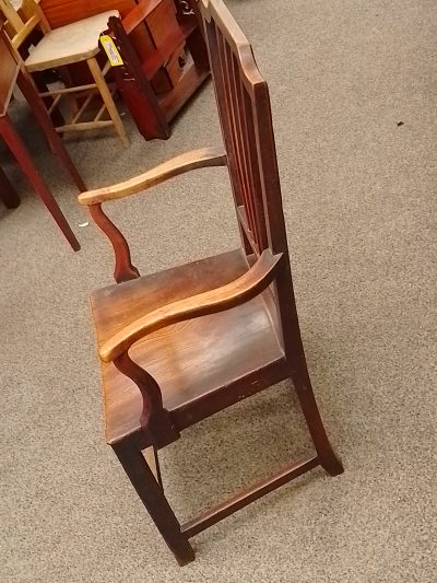 Antique Georgian Elm Armchair - Image 7