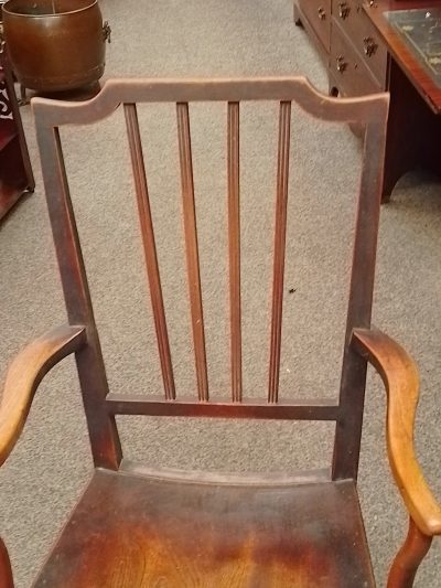 Antique Georgian Elm Armchair - Image 4